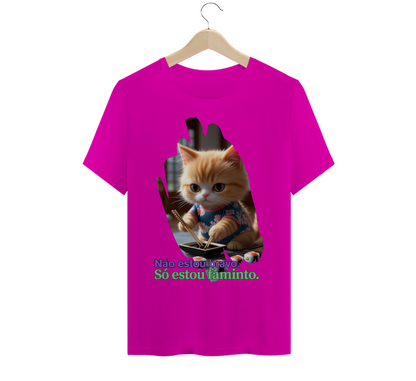 Não Estou Bravo. Só estou faminto. Cat - T-Shirt Quality