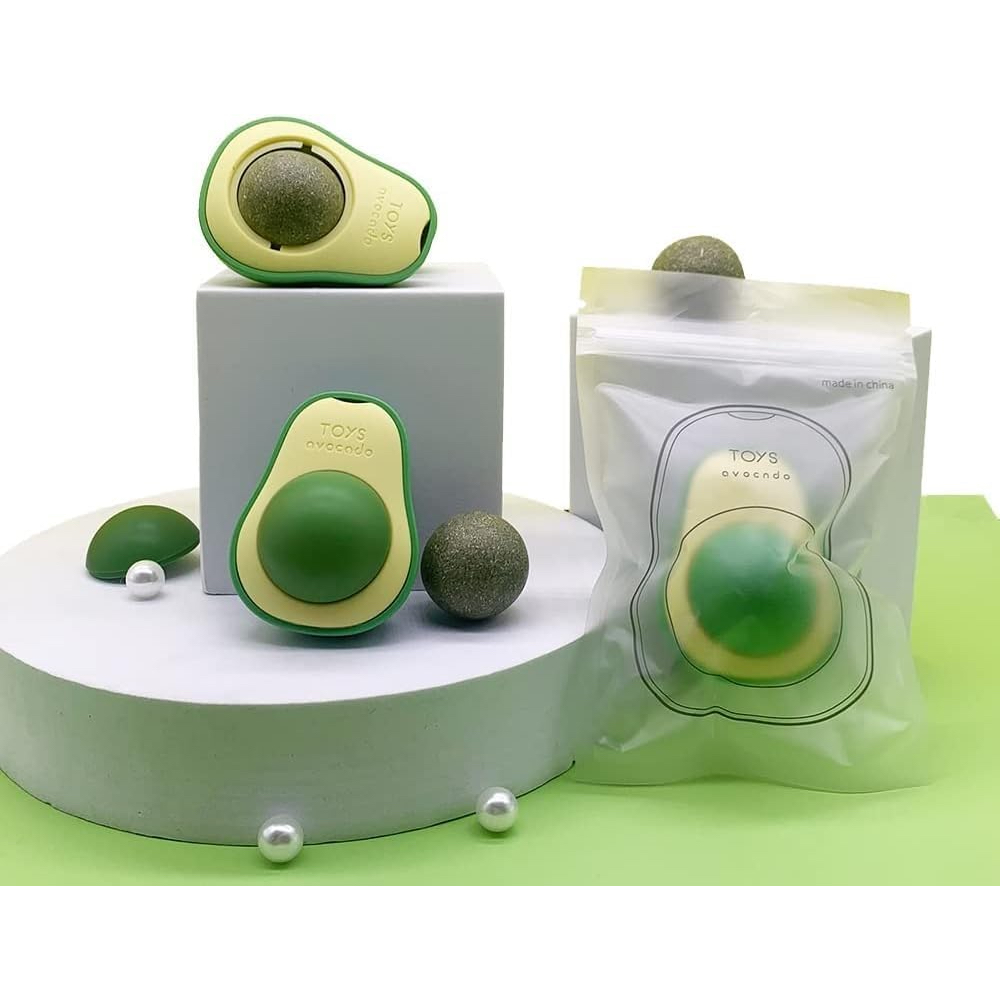 Abacate De Brinquedo Para Gatos Com Catnip Erva Gato Natural