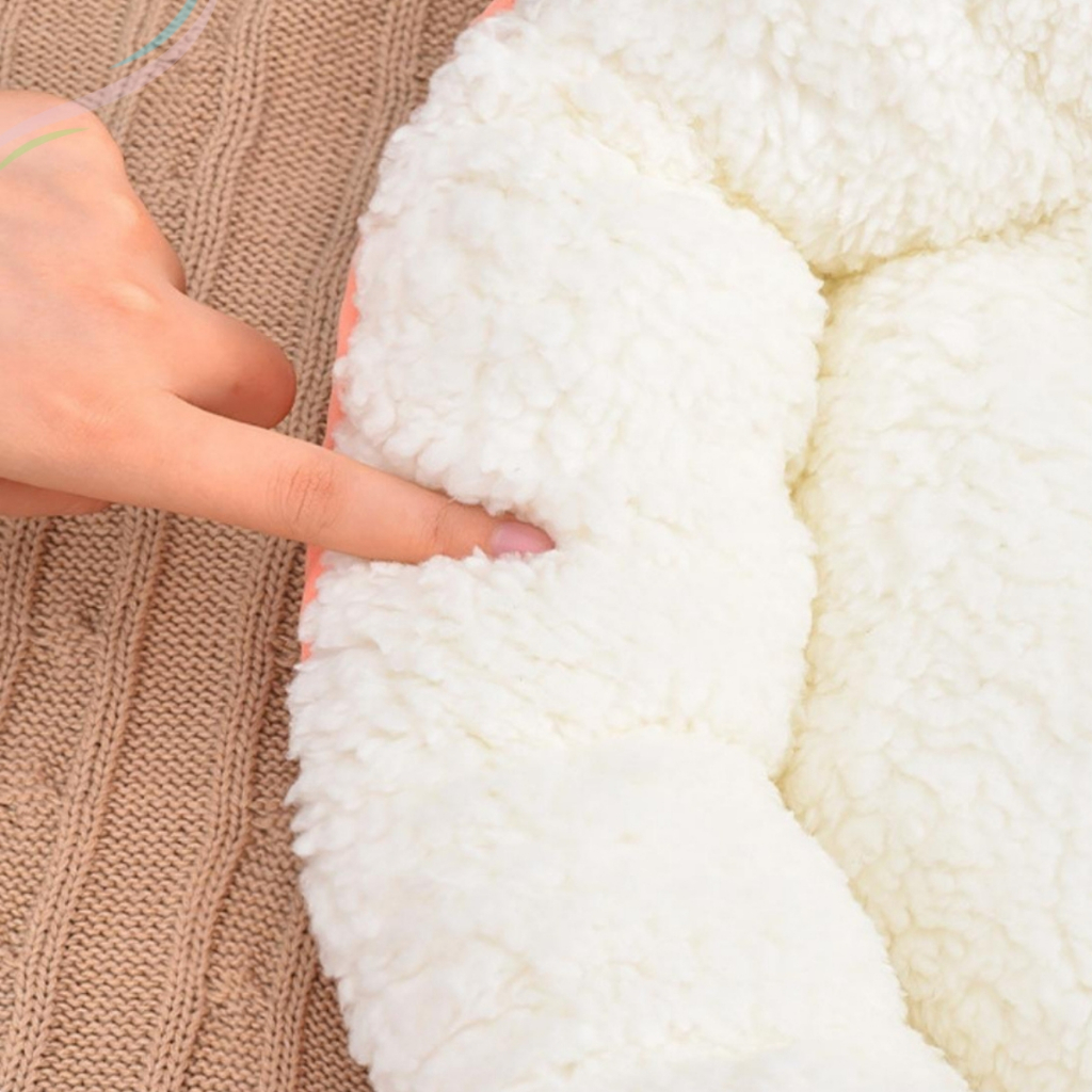 Caminha Pet Redonda Cachorro e Gato Cama Confortável Sherpa Inverno Pelo de Carneiro Pets